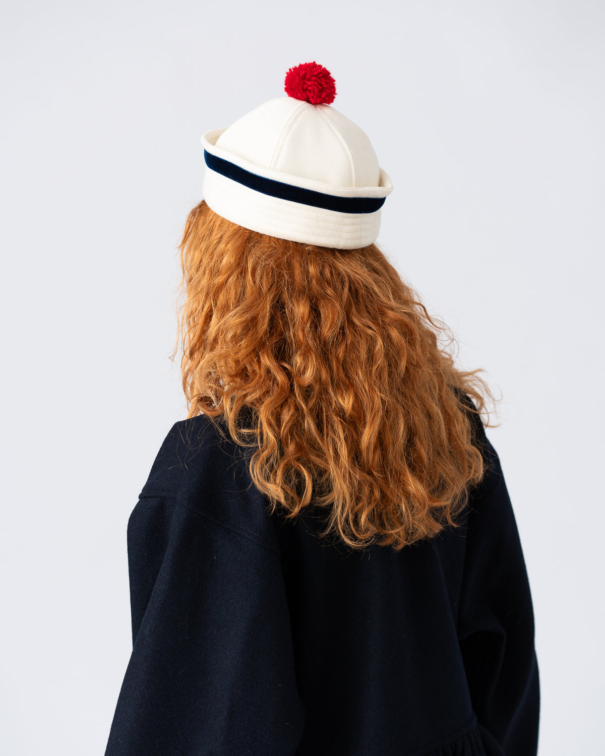 Bonnet Pompon White