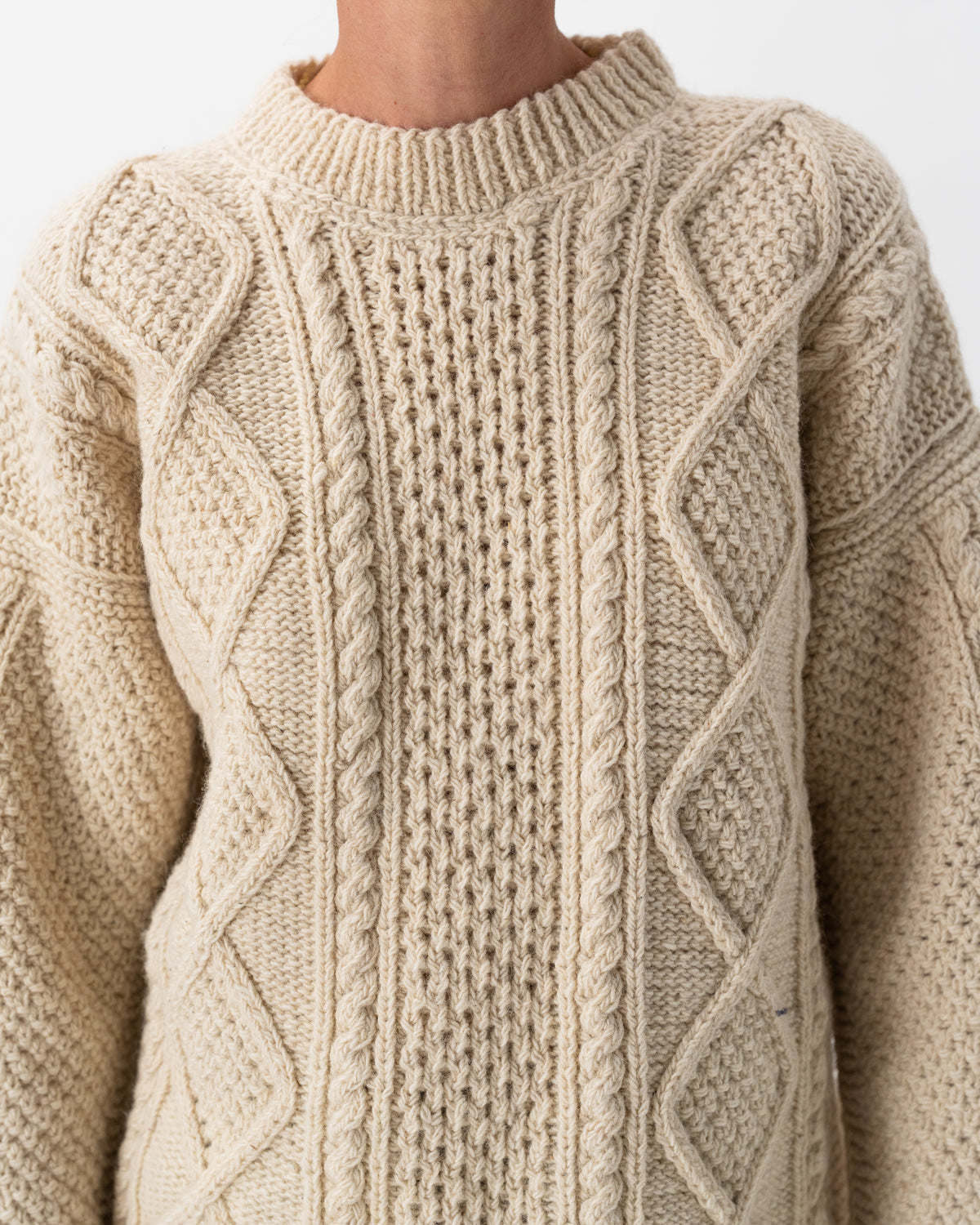 Aran Natural Pullover