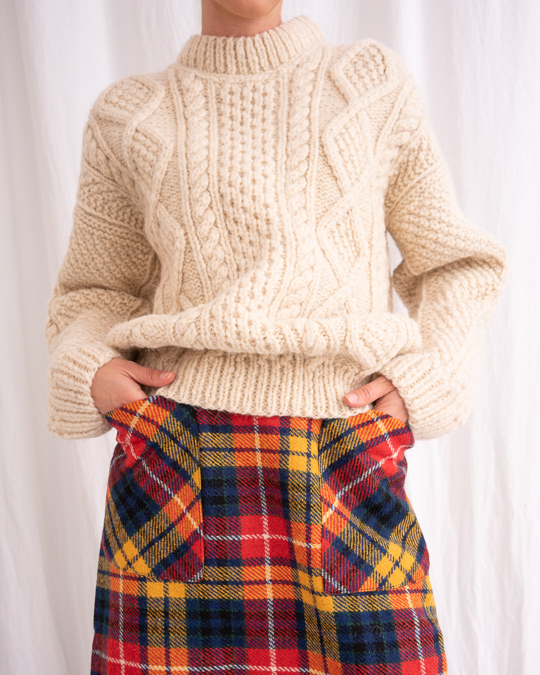 Aran Natural Pullover