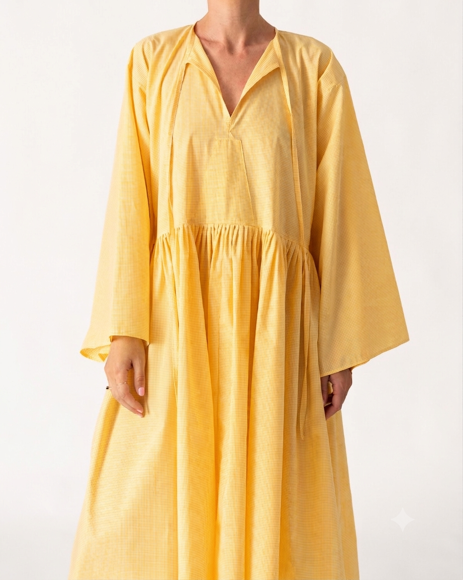 Pina Yellow Gingham